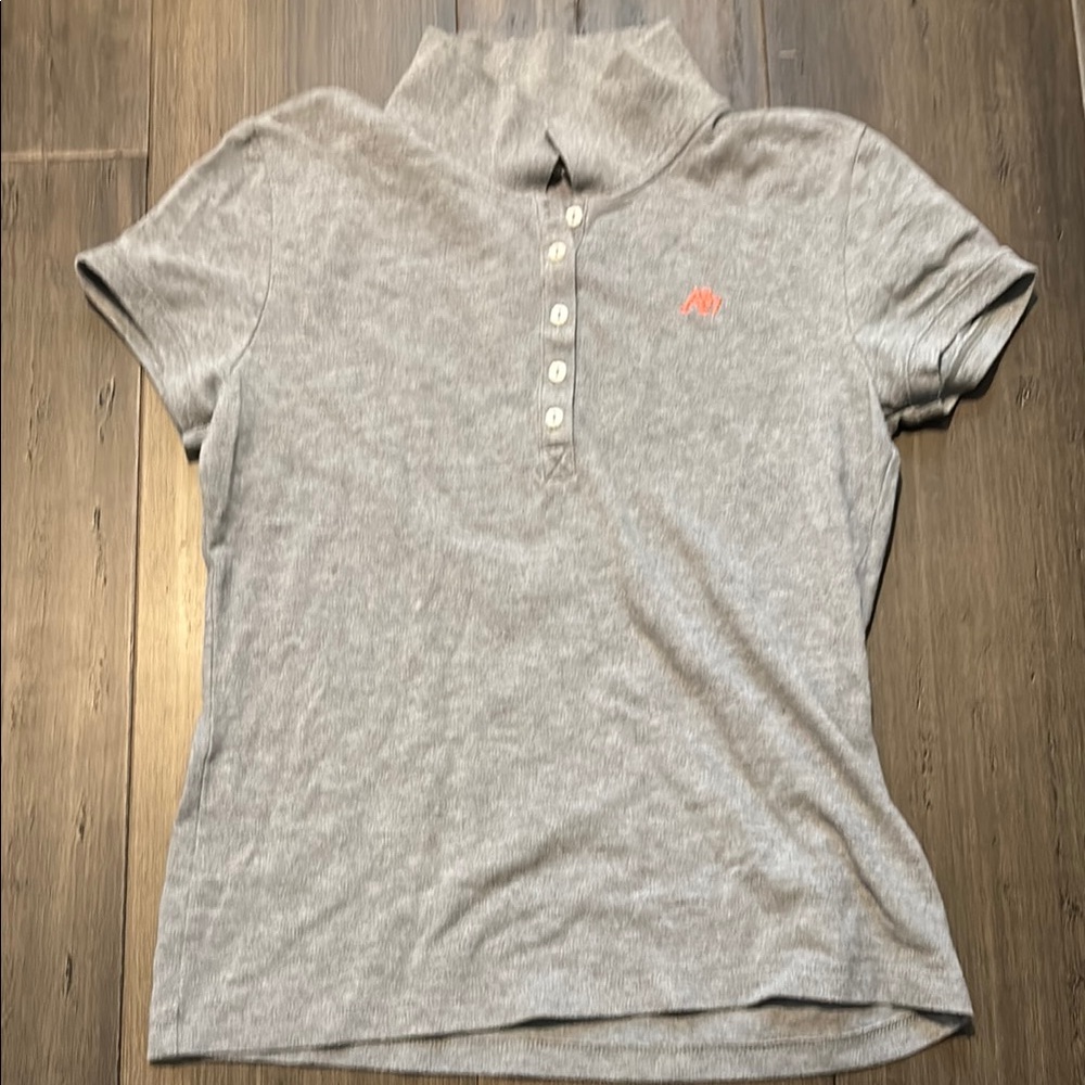 Aeropostale Heather Gray Polo Shirt